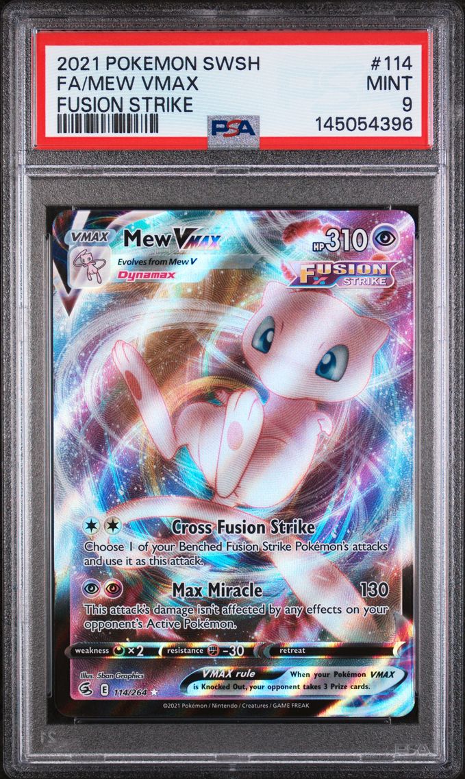 2021 #114 Full Art/Mew Vmax PSA 