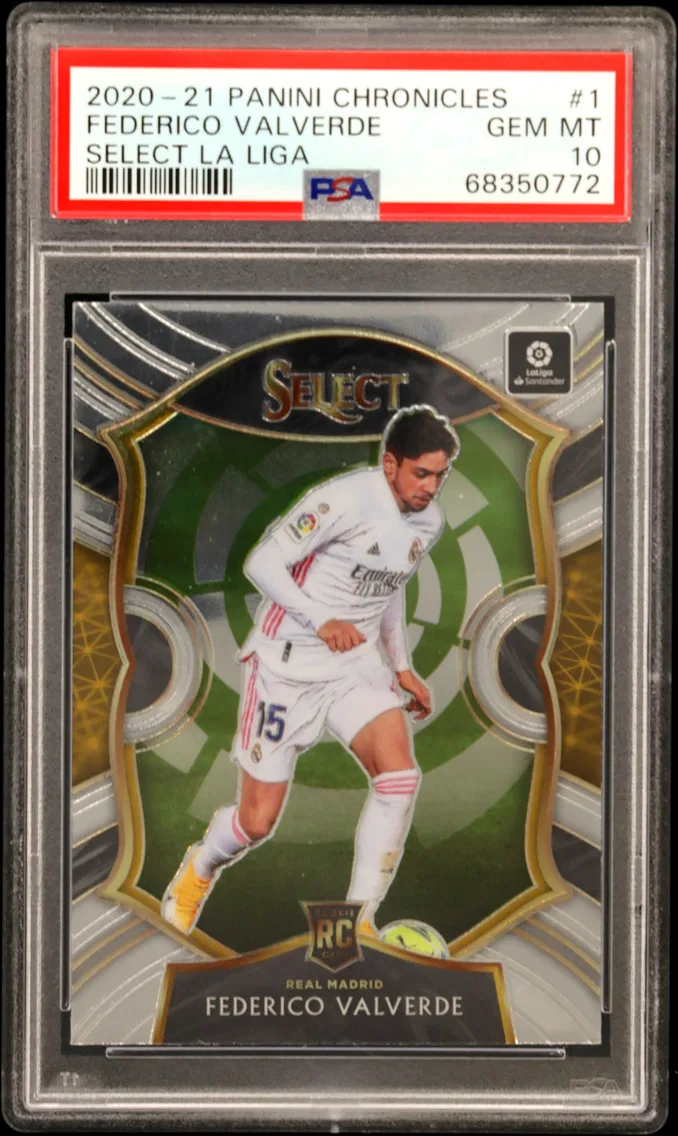 2020 #1 Federico Valverde PSA 10 Panini Chronicles Select La Liga