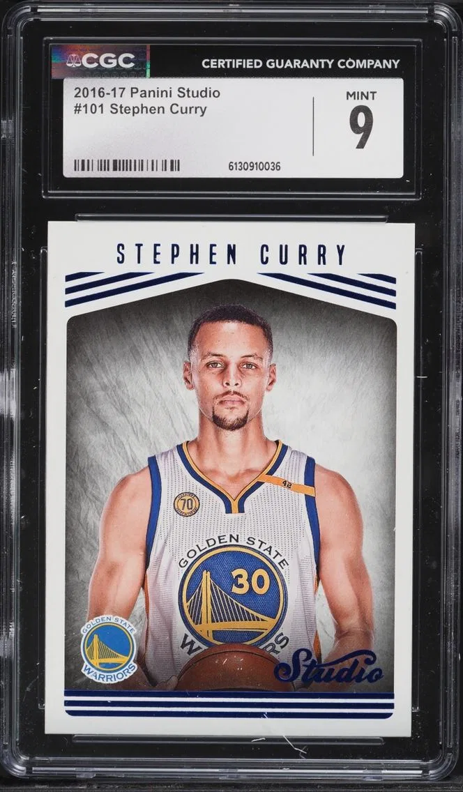2016 Panini Studio Stephen Curry #101 CGC 9 MINT