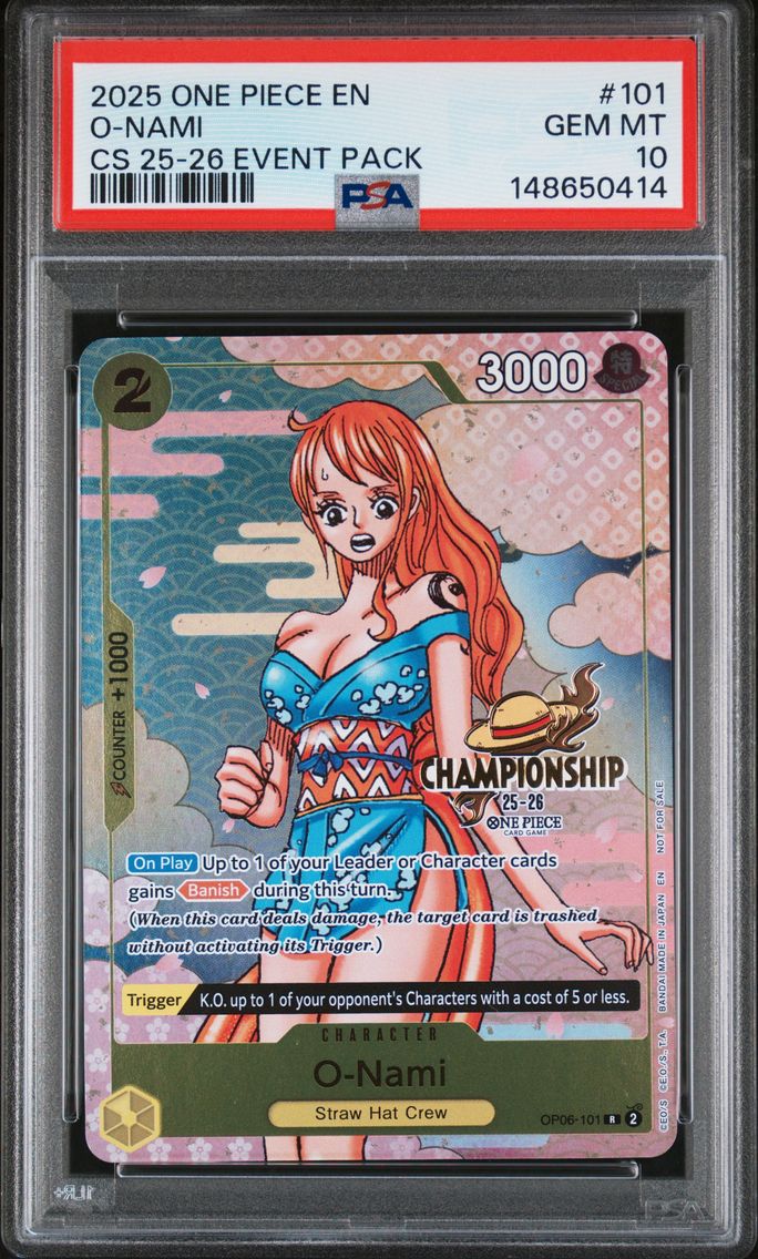 2025 #101 O-Nami PSA 10 One Piec