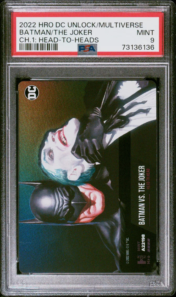 2022 #NA Batman vs. the Joker PSA 9 Hro DC Unlock the Multiverse Chapter 1