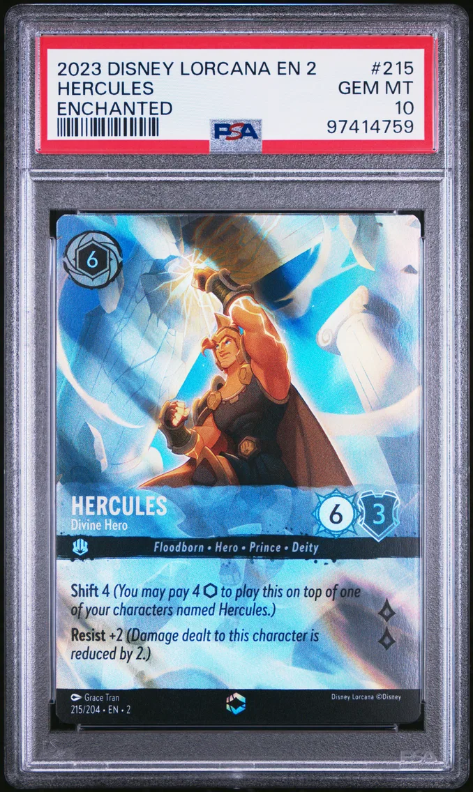 2023 #215 HERCULES PSA 10 Disney Lorcana EN 2-Rise of the Floodborn