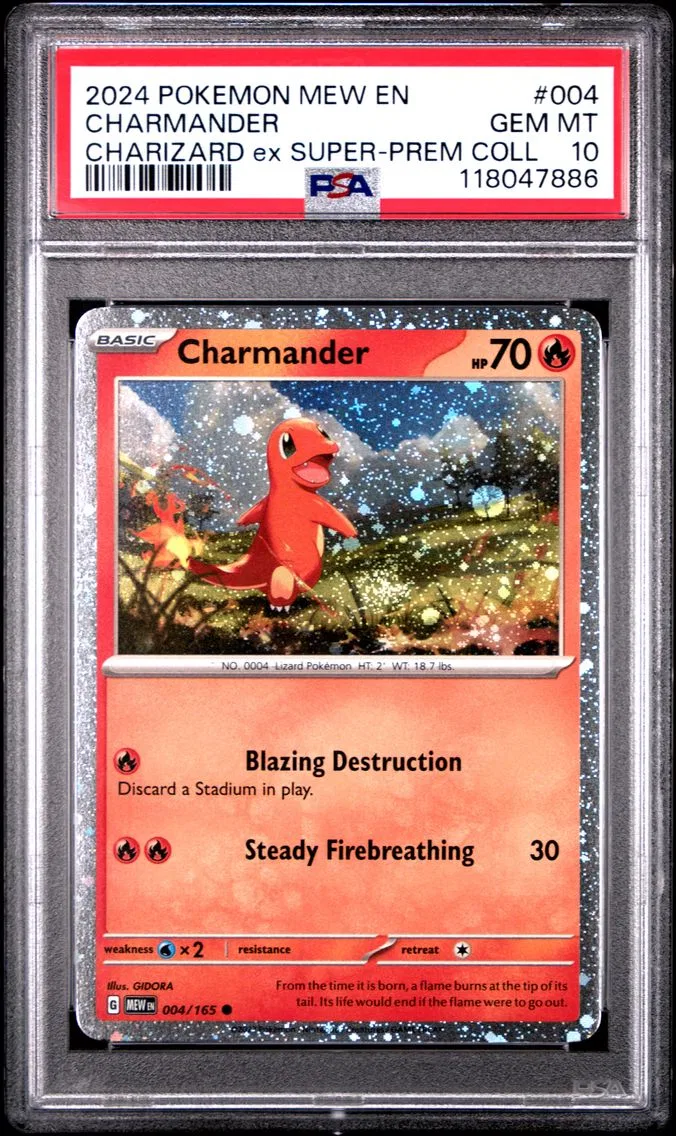 2024 #004 Charmander PSA 10 Mew