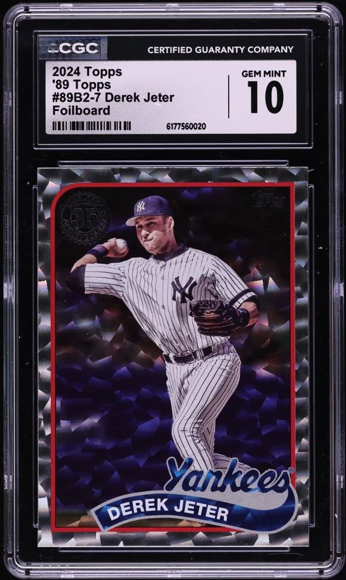 2024 Topps '89 Foilboard Derek Jeter #89B2-7 CGC 10 GEM MINT