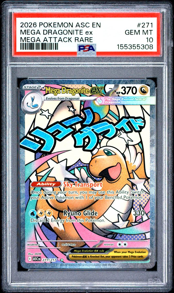 2026 #271 Mega Dragonite EX PSA 10 Asc EN-Ascended Heroes