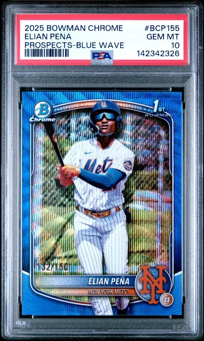 2025 #BCP155 Elian Pena PSA 10 Bowman Chrome Prospects