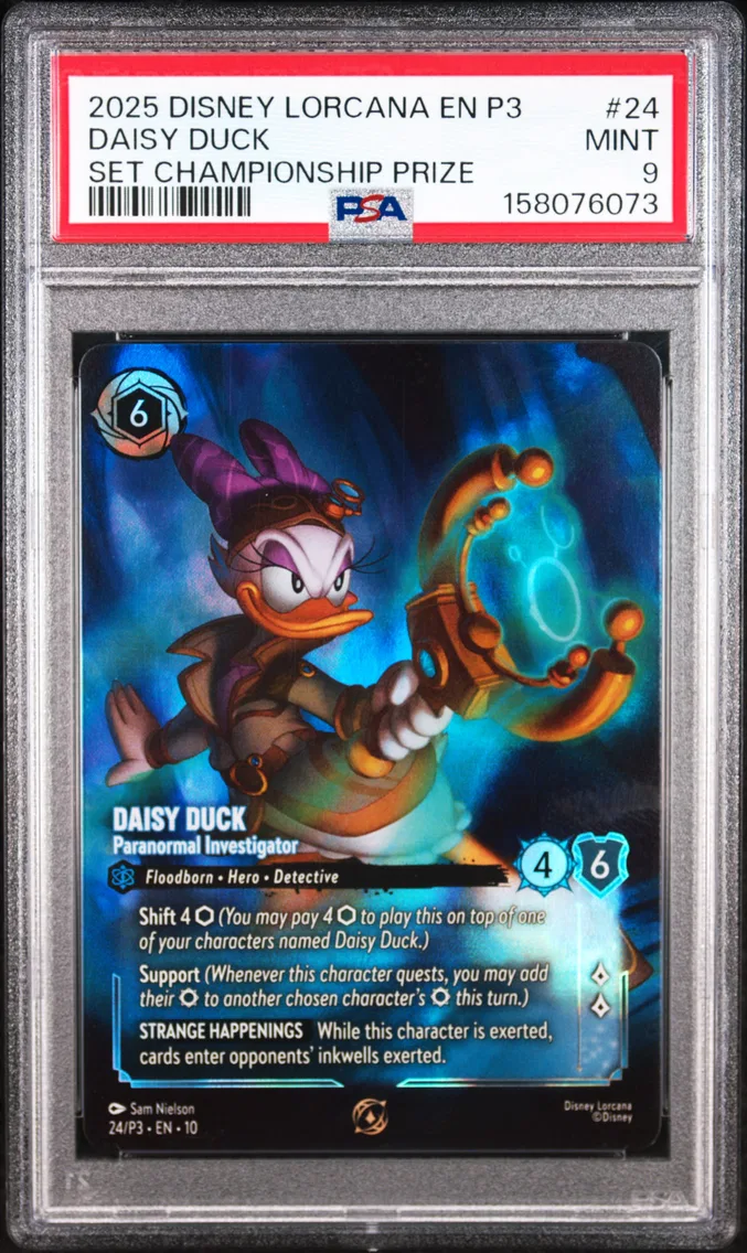 2025 #24 Daisy Duck - Paranormal Investigator PSA 9 Disney Lorcana EN P3-Promo