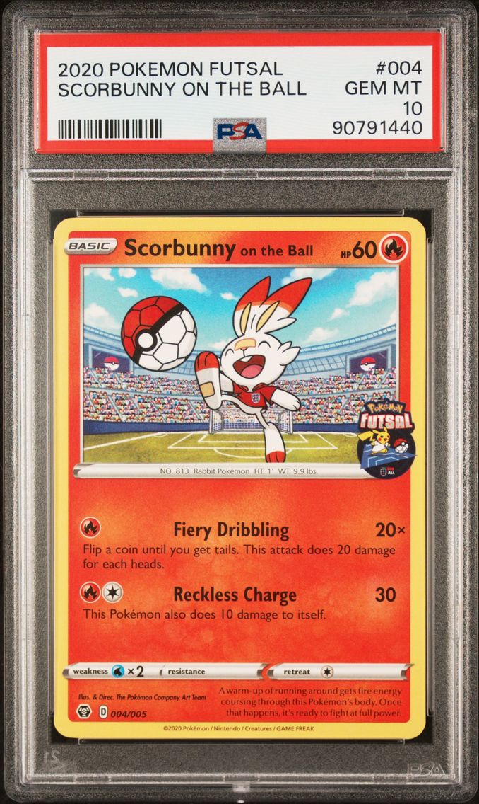 2020 #004 Scorbunny on the Ball PSA 10 Futsal