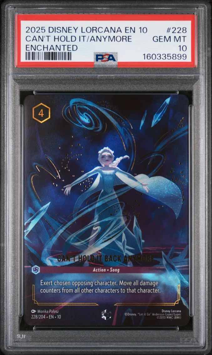 2025 #228 Can't Hold It Back Anymore PSA 10 Disney Lorcana EN 10-Whispers in the Well