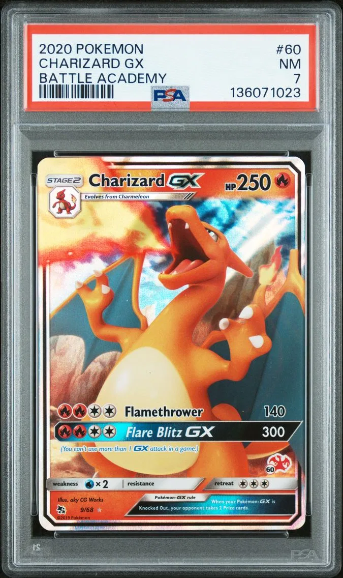 2020 #60 Charizard GX PSA 7 Batt