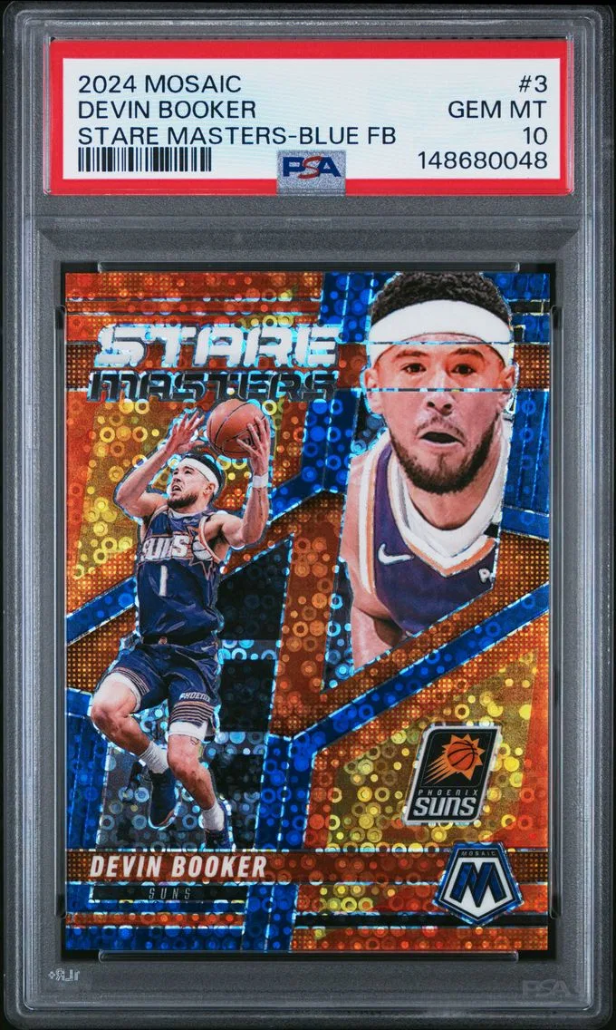 2024 #3 Devin Booker PSA 10 Panini Mosaic Stare Masters