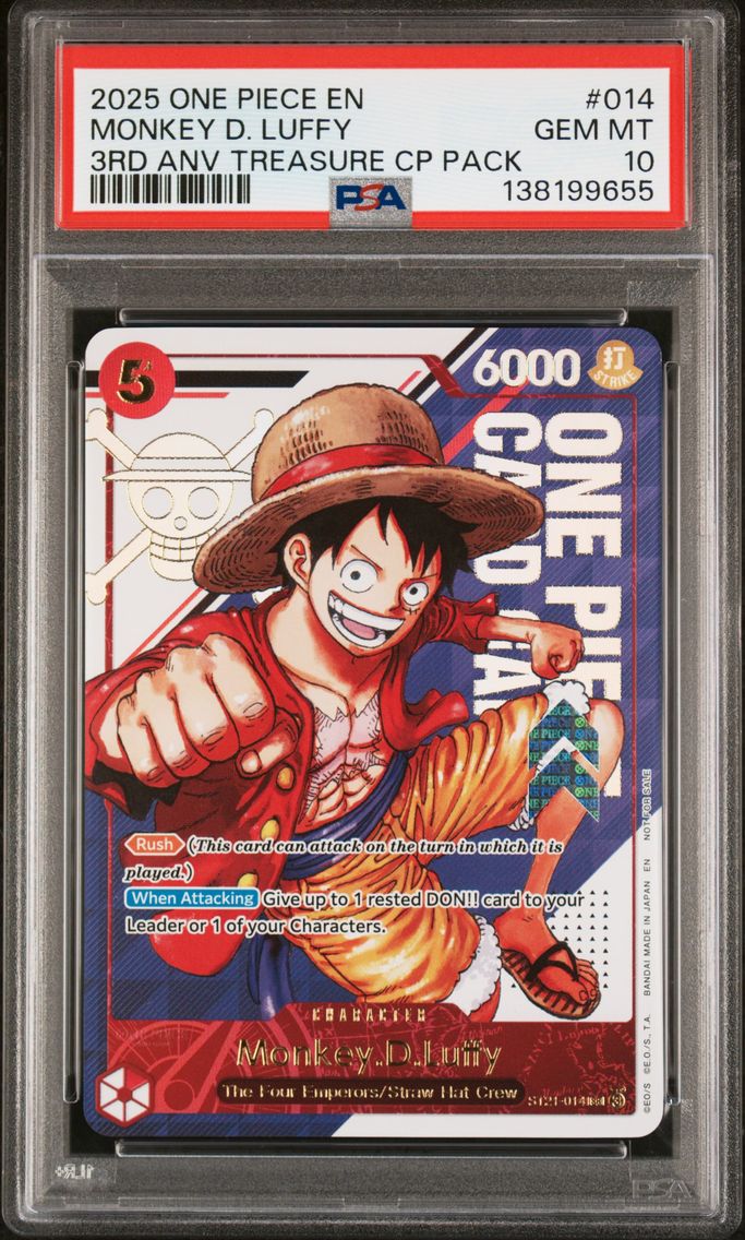2025 #014 Monkey D. Luffy PSA 10