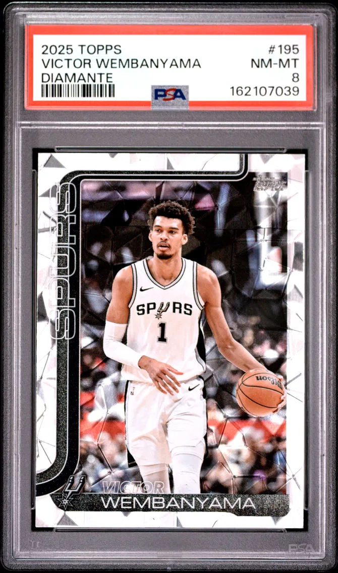2025 #195 VICTOR WEMBANYAMA PSA 8 Topps
