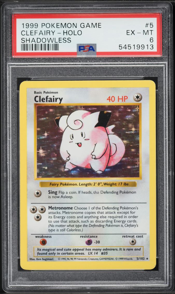 1999 #5 Clefairy-Holo PSA 6 Game Pokemon