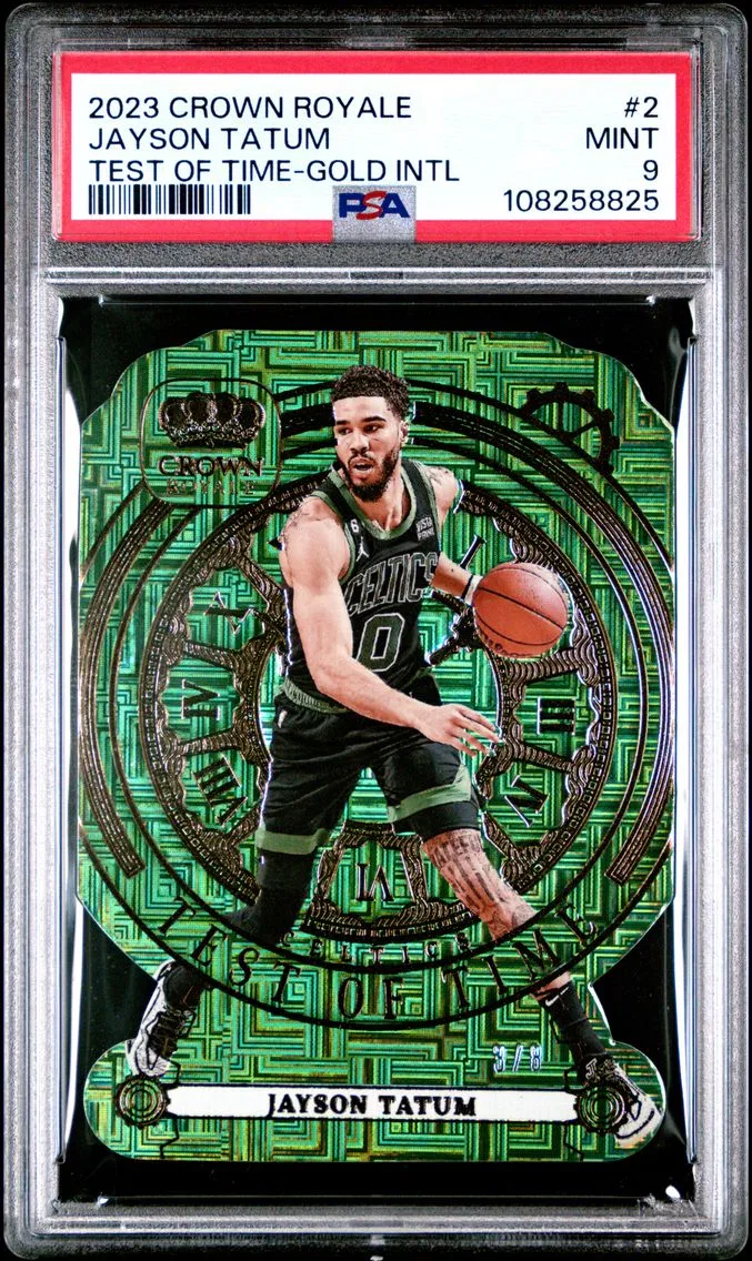 2023 #2 Jayson Tatum PSA 9 Panini Crown Royale Test of Time
