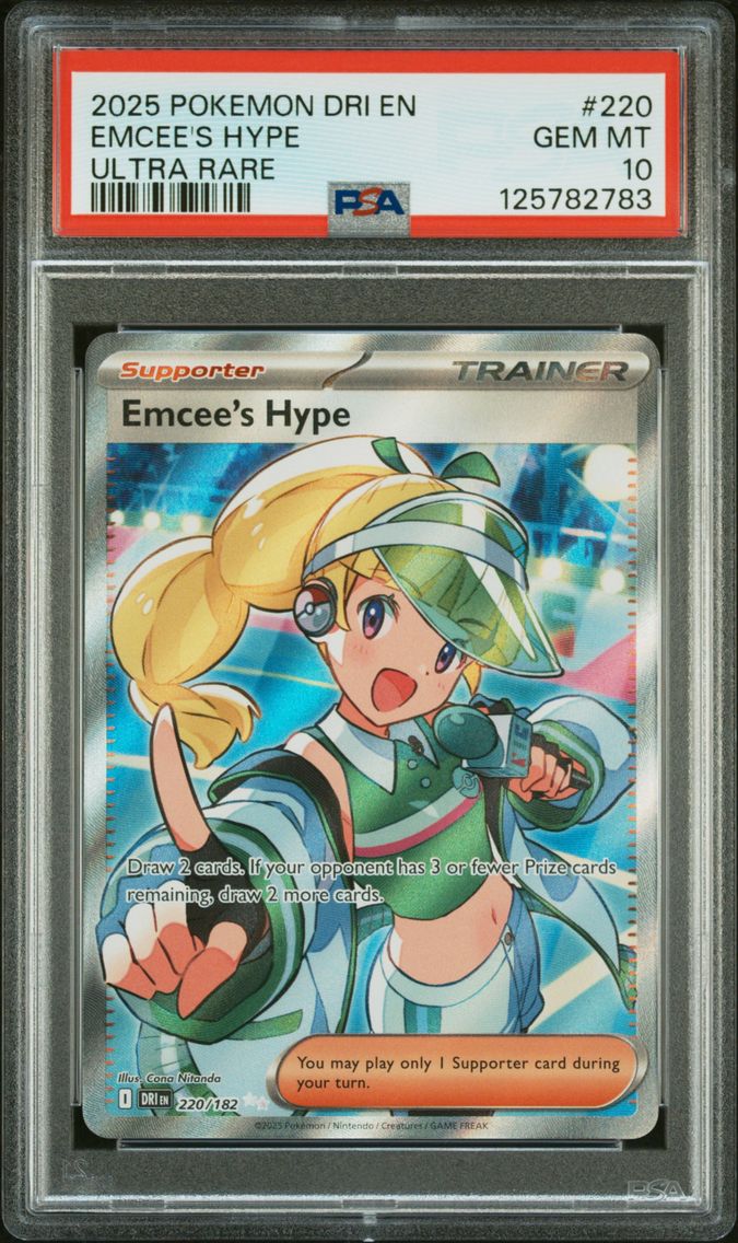 2025 #220 Emcee's Hype PSA 10 Dri EN-Destined Rivals