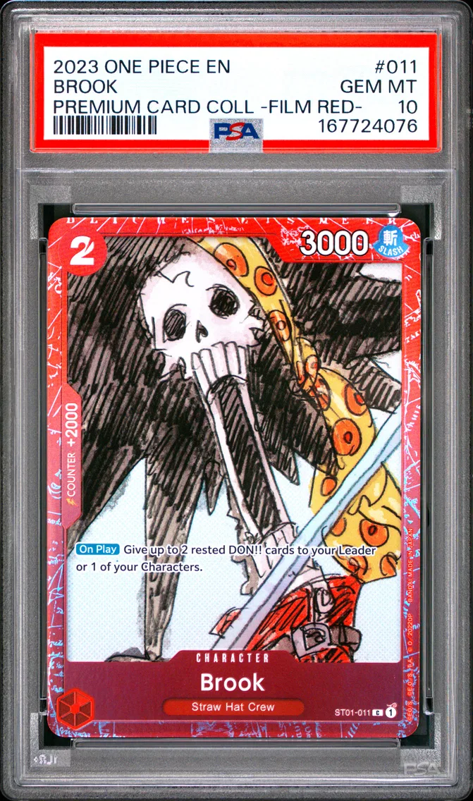 2023 #011 Brook PSA 10 One Piece Premium Card Collection -One Piece Film Red-