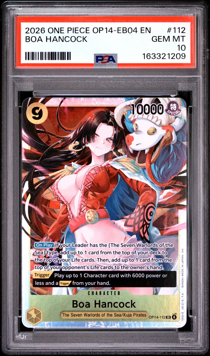 2026 #112 Boa Hancock PSA 10 One Piece OP14-EB04-the Azure Sea's Seven