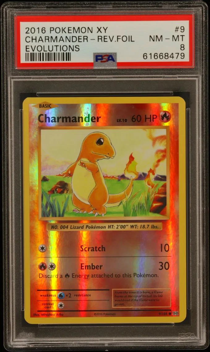 Charmander PSA NM-MT 8