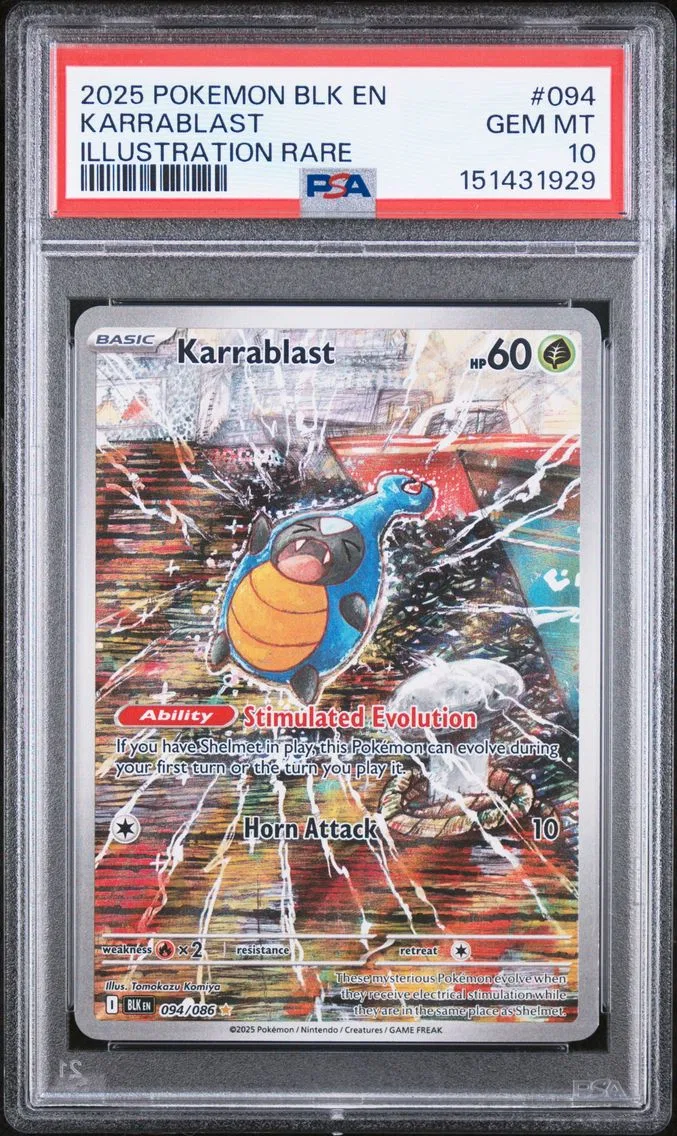 2025 #094 Karrablast PSA 10 Blk EN-Black Bolt