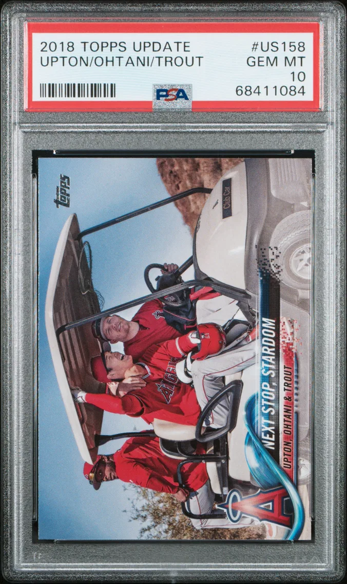 2018 #US158 Justin Upton/Mike Trout/Shohei Ohtani PSA 10 Topps Update
