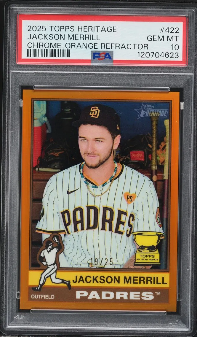 2025 #422 Jackson Merrill PSA 10 Topps Heritage Baseball