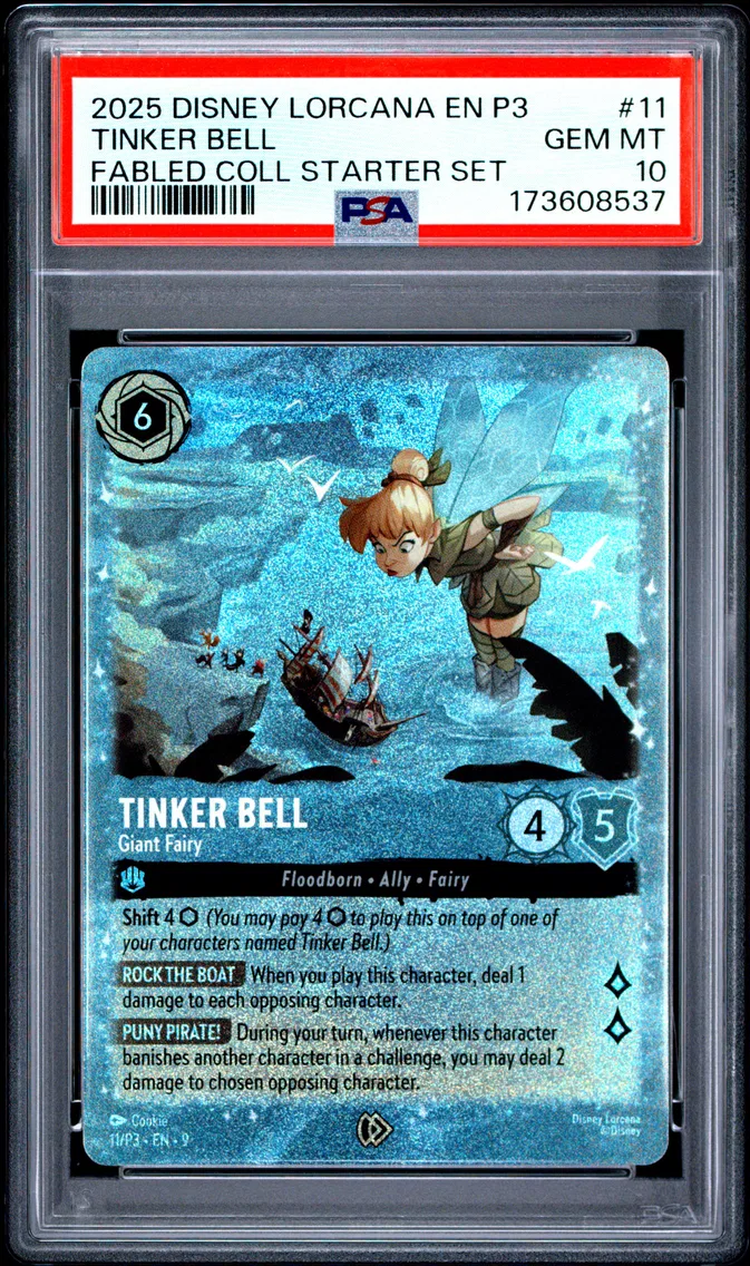2025 #11 Tinker Bell - Giant Fairy PSA 10 Disney Lorcana EN P3-Promo