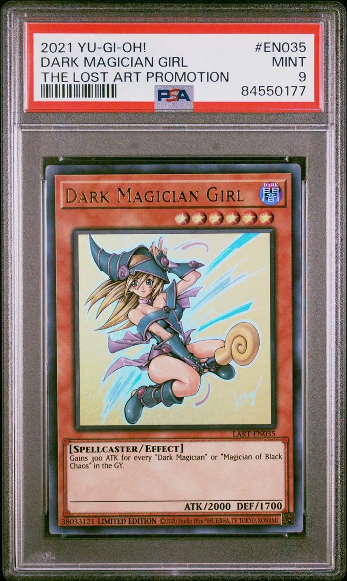 2021 #EN035 Dark Magician Girl PSA 9 YU-GI-Oh! the Lost Art Promotion