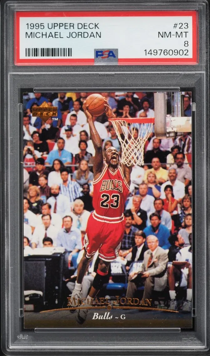 1995 Upper Deck Basketball Michael Jordan #23 PSA 8 NM-MT