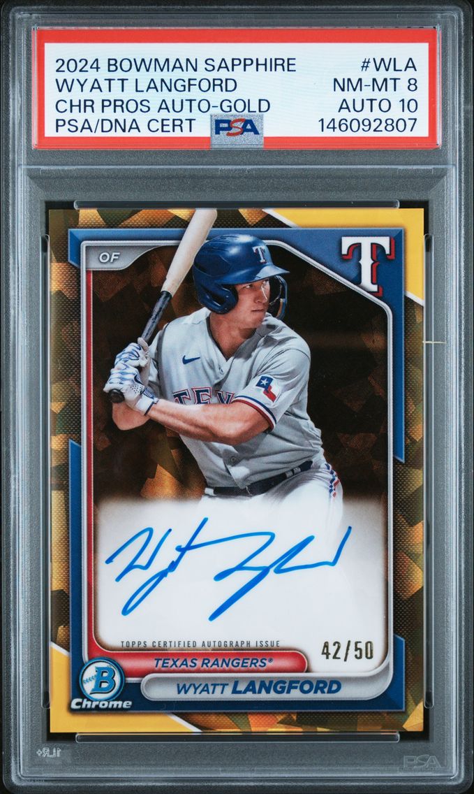 2024 #WLA Wyatt Langford PSA 8 B