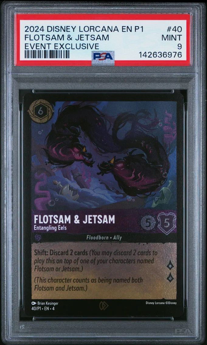 2024 #40 Flotsam & Jetsam - Entangling Eels PSA 9 Disney Lorcana EN P1-Promo