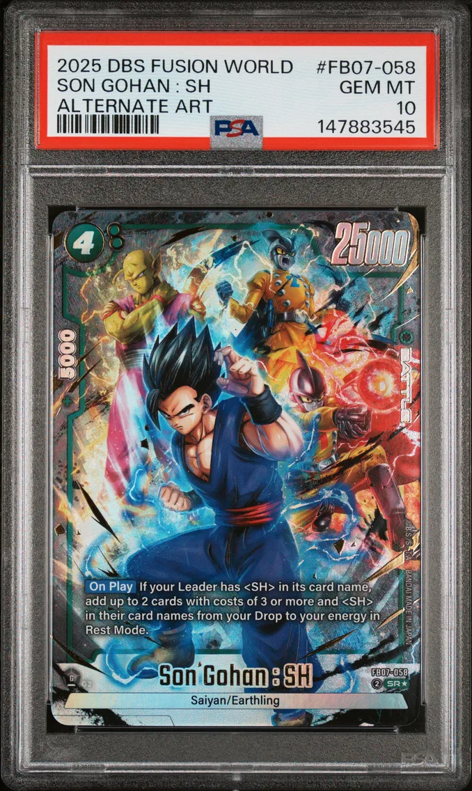 2025 #FB07-058 Son Gohan : SH PSA 10 Dragon Ball Super Card Game Fusion World Wish for Shenron
