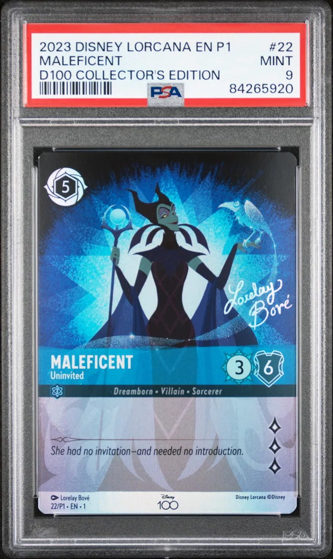 2023 #22 MALEFICENT PSA 9 Disney Lorcana EN P1-Promo