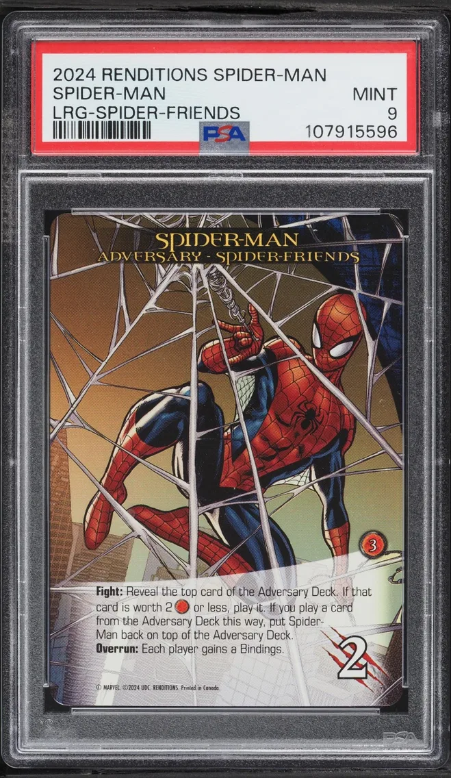 2024 #NA Upper Deck Marvel Renditions Spider-Man Legendary Spider-Friends Spider-Man MINT PSA 9