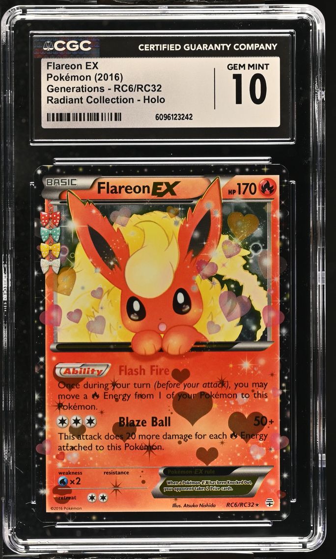 2016 #RC6/RC32 Flareon EX CGC 10