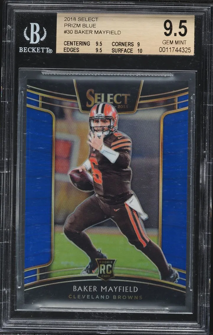 2018 #30 Baker Mayfield BGS 9.5 Panini Select Football