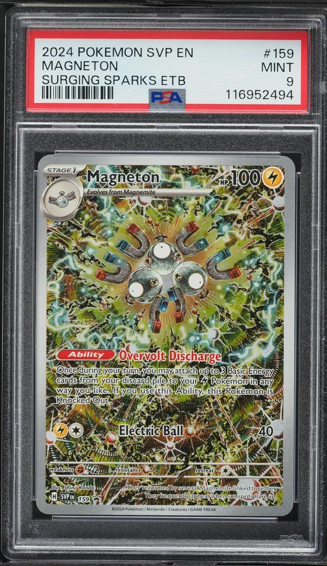 2024 #159 Magneton PSA 9 Svp EN-SV Black Star Promo Pokemon
