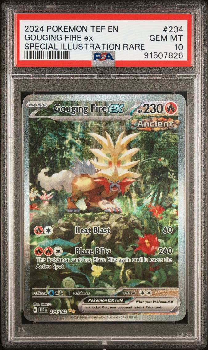 2024 #204 Gouging Fire EX PSA 10