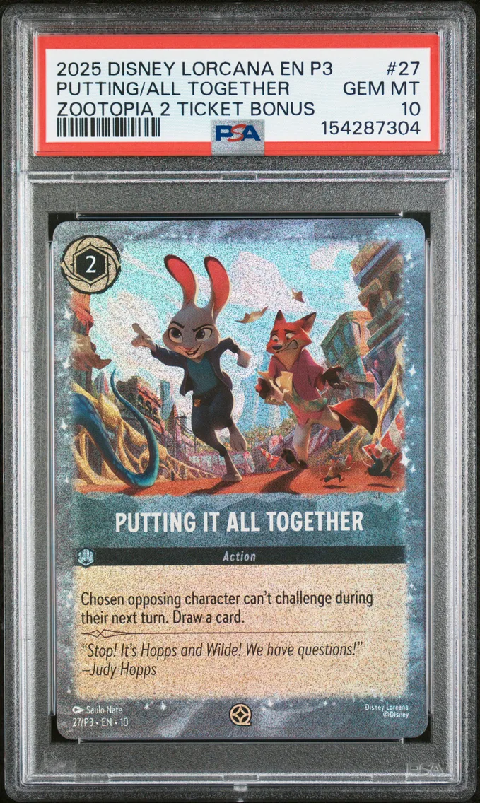 2025 #27 Putting It All Together PSA 10 Disney Lorcana EN P3-Promo
