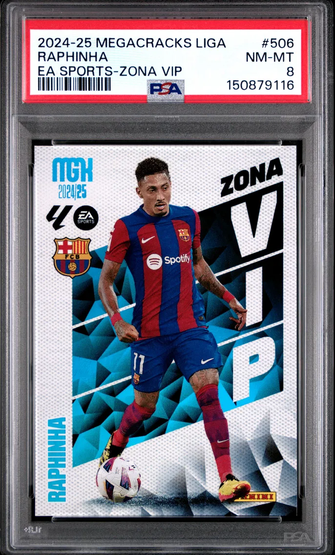 2024 #506 Raphinha PSA 8 Panini Megacracks Mgk Laliga EA Sports