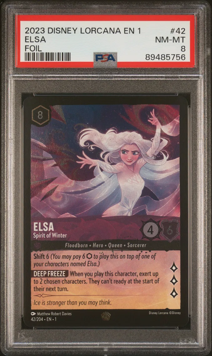 2023 #42 Elsa - Spirit of Winter PSA 8 Disney Lorcana EN 1-the First Chapter