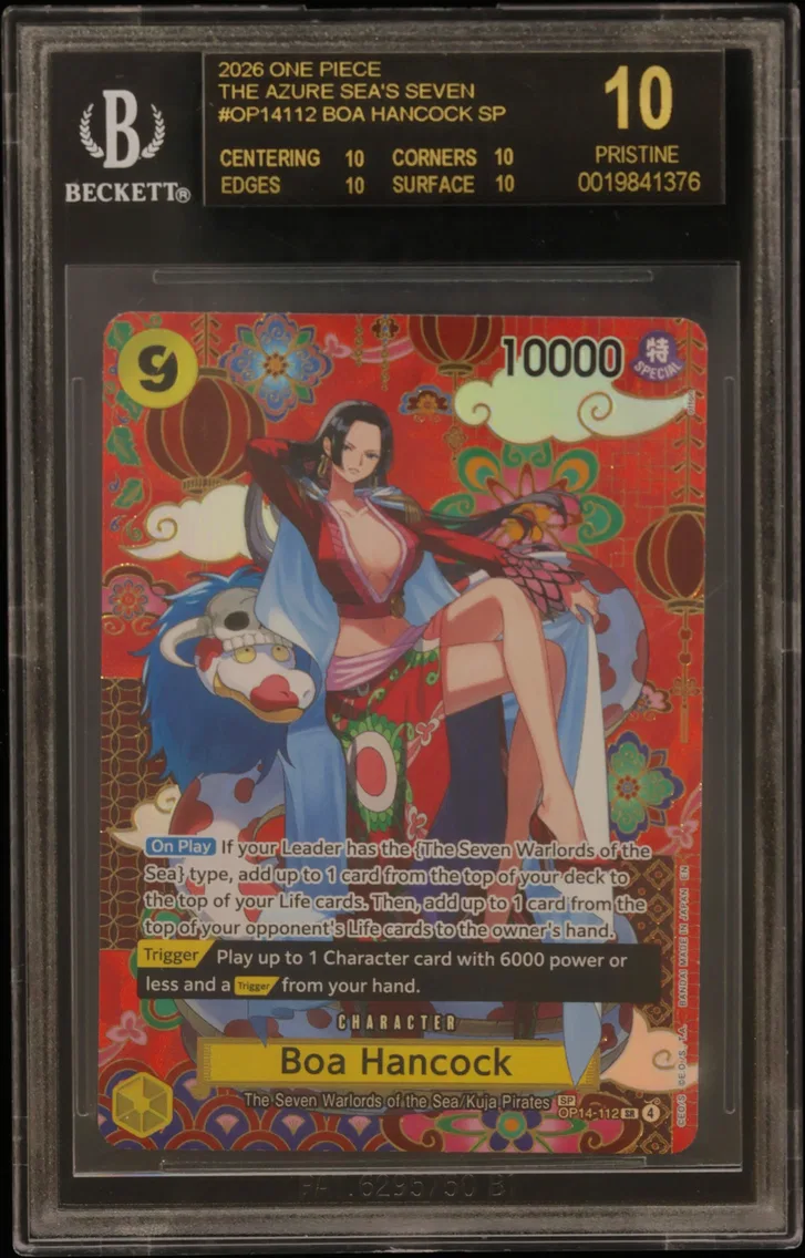 2026 #OP14112 Boa Hancock SP BGS 10 One Piece Card Game The Azure Sea's Seven