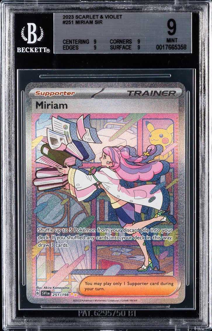 2023 #251 Miriam BGS 9 Svi EN-Scarlet & Violet Pokemon