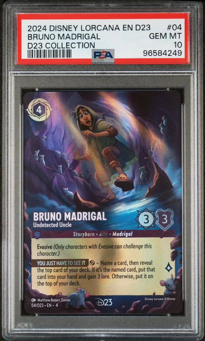 2024 #04 BRUNO MADRIGAL PSA 10 Disney Lorcana EN D23-D23 Expo Promo