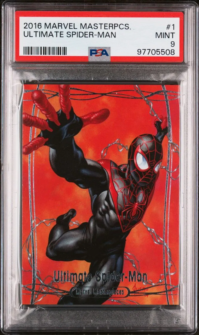 2016 #1 Ultimate Spider-Man PSA 9 Upper Deck Marvel Masterpieces