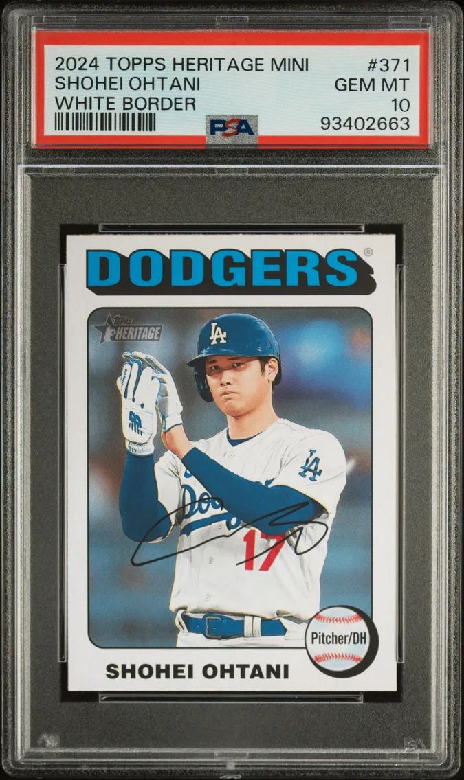 2024 #371 Shohei Ohtani PSA 10 Topps Heritage Mini