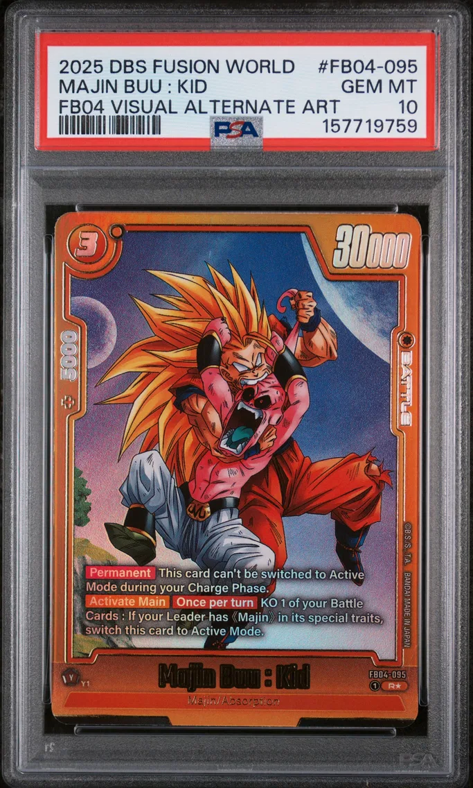 2025 #FB04-095 Majin Buu : Kid PSA 10 Dragon Ball Super Card Game Fusion World Wish for Shenron