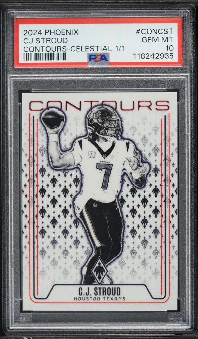 2024 #CONCST CJ Stroud PSA 10 Panini Phoenix Contours Football