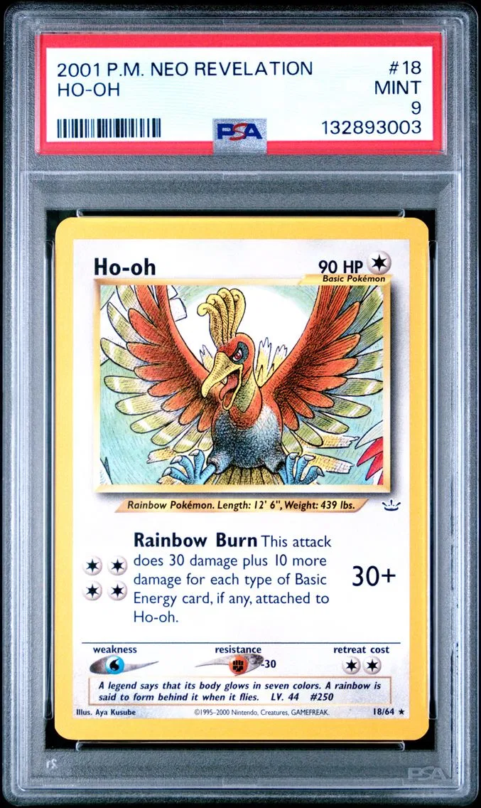 2001 #18 HO-Oh PSA 9 Neo Revelation