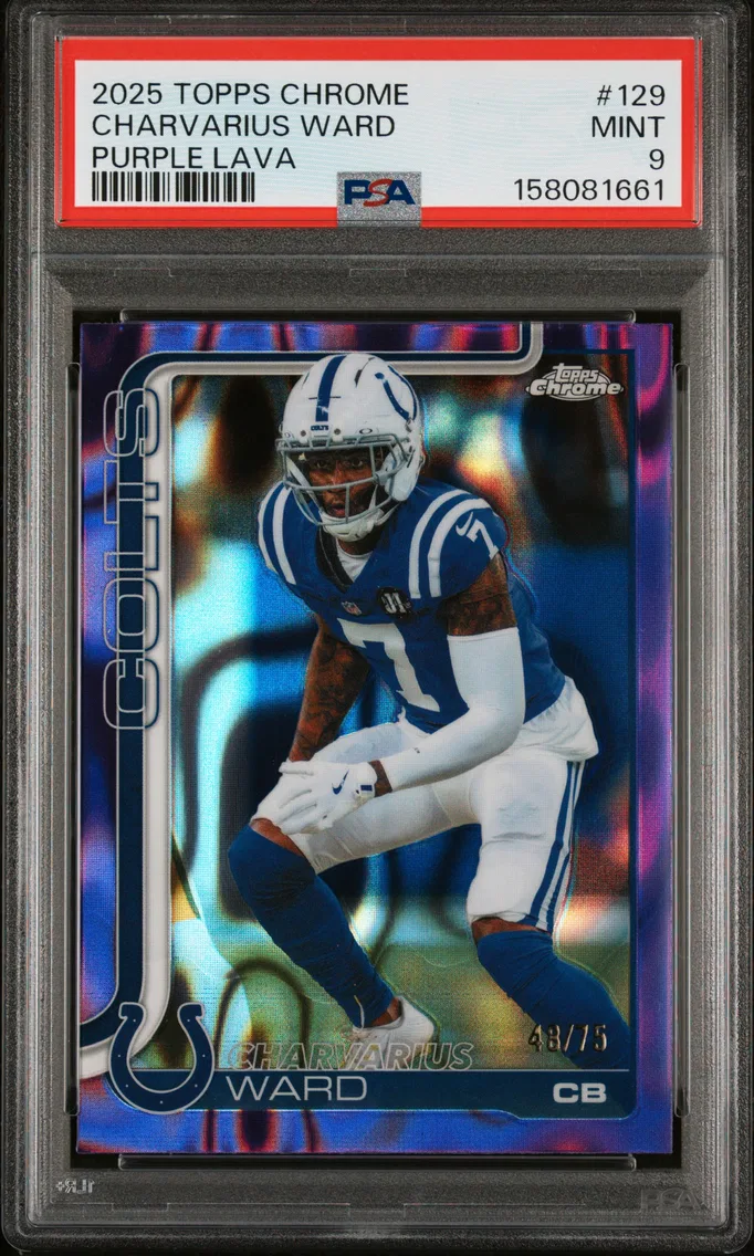 2025 #129 Charvarius Ward PSA 9 Topps Chrome
